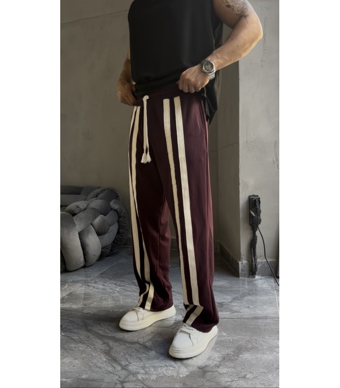 BAGGY ÇİF ŞERİT DETAY EŞOFMAN