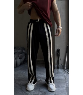 BAGGY ÇİF ŞERİT DETAY EŞOFMAN