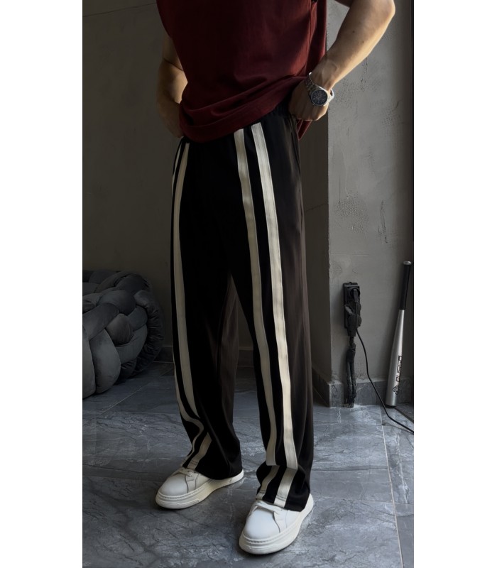 BAGGY ÇİF ŞERİT DETAY EŞOFMAN