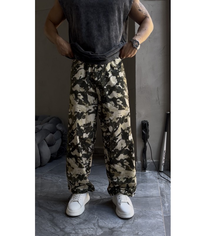 BAGGY ASKERİ KAMUFLAJ PARAŞÜT PANTOLON