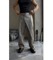 YAN DÜĞME DETAY BAGGY KETEN PANTOLON
