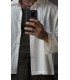 CROP KESİM ÇİZGİLİ OVERSİZE GÖMLEK