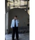 CROP KESİM ÇİZGİLİ OVERSİZE GÖMLEK