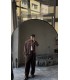 CROP KESİM ÇİZGİLİ OVERSİZE GÖMLEK