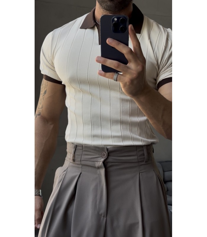 POLO YAKA LİKRALI TSHİRT