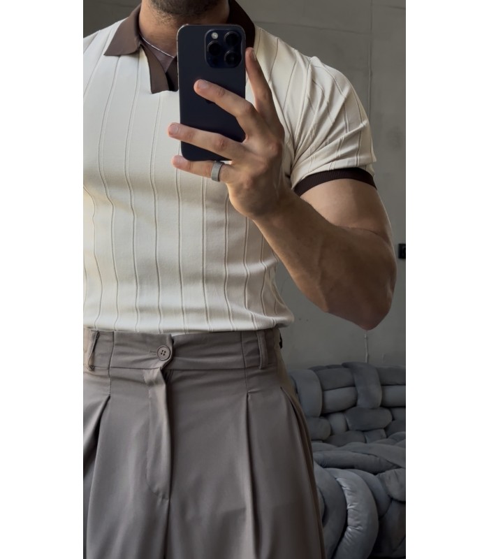 POLO YAKA LİKRALI TSHİRT
