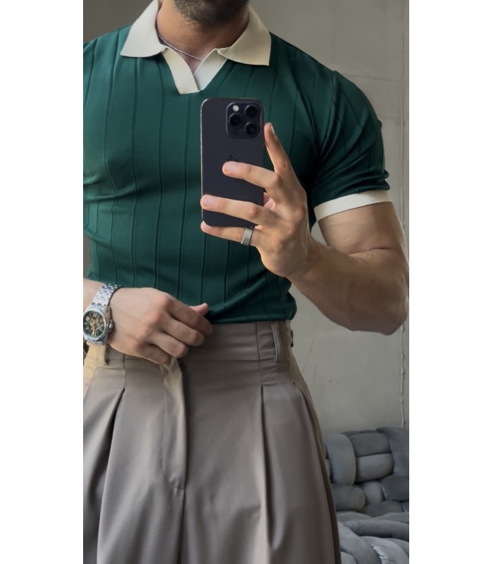 POLO YAKA LİKRALI TSHİRT