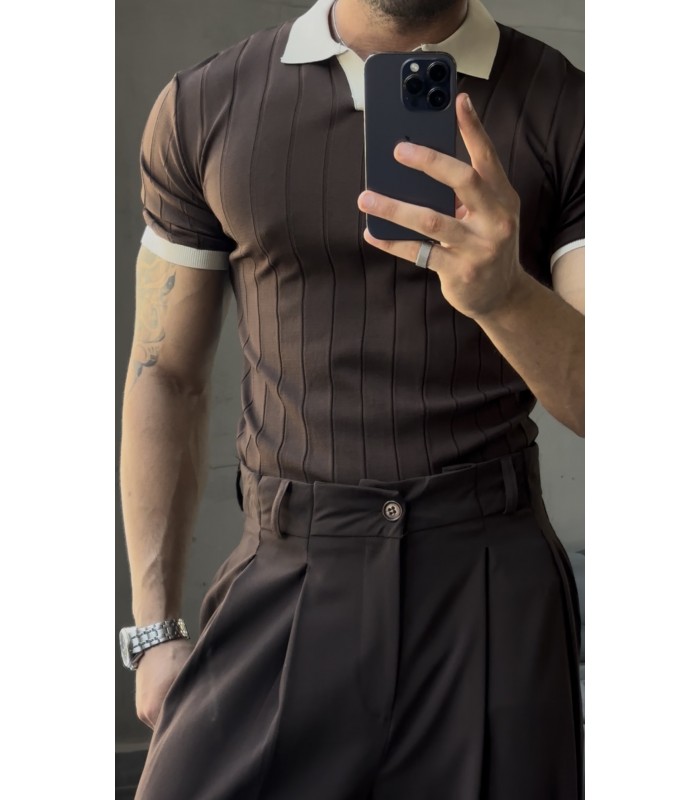POLO YAKA LİKRALI TSHİRT
