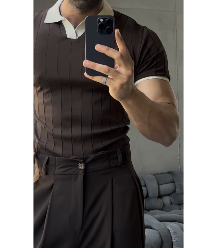 POLO YAKA LİKRALI TSHİRT