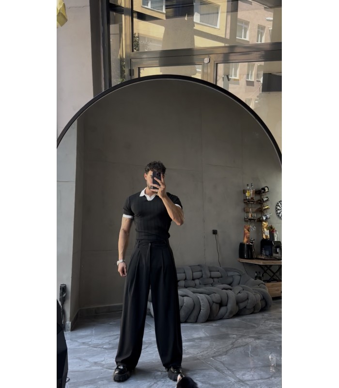 POLO YAKA LİKRALI TSHİRT