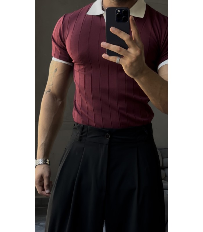 POLO YAKA LİKRALI TSHİRT