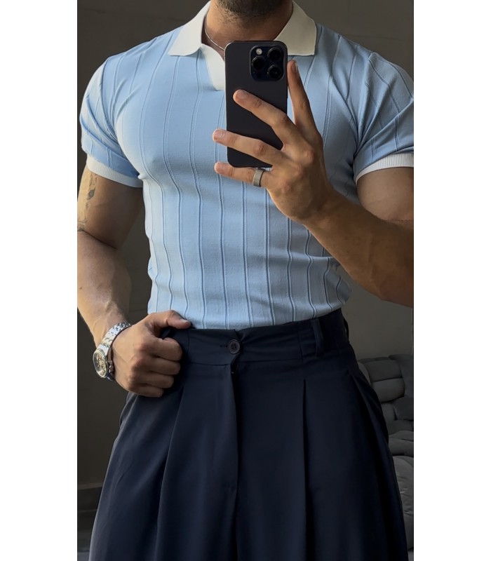 POLO YAKA LİKRALI TSHİRT