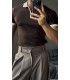 FERMUAR DETAY POLO YAKA TSHİRT