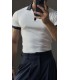 FERMUAR DETAY POLO YAKA TSHİRT