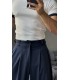 FERMUAR DETAY POLO YAKA TSHİRT
