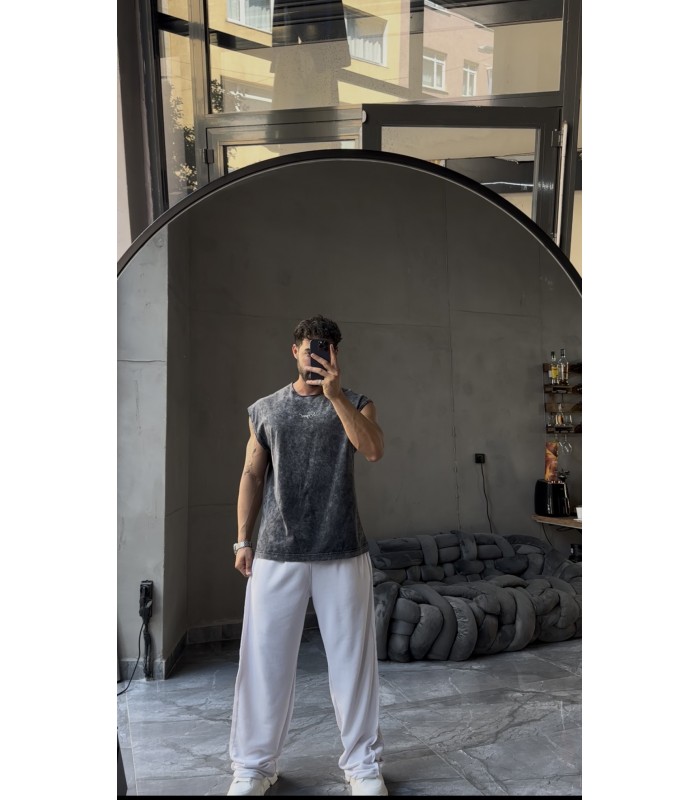 YIKAMA KUMAŞ OVERSİZE SIFIR KOL TSHİRT