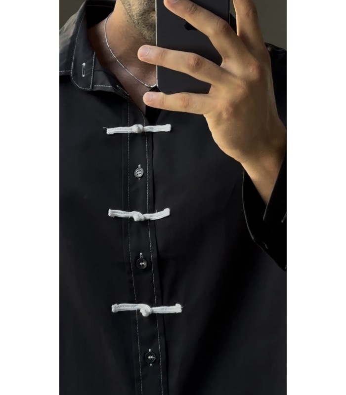 CROP KESİM ÖN BAĞCIK  DETAY GÖMLEK