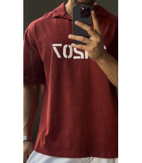 POLO YAKA YIKAMA KUMAŞ OVERSİZE TSHİRT