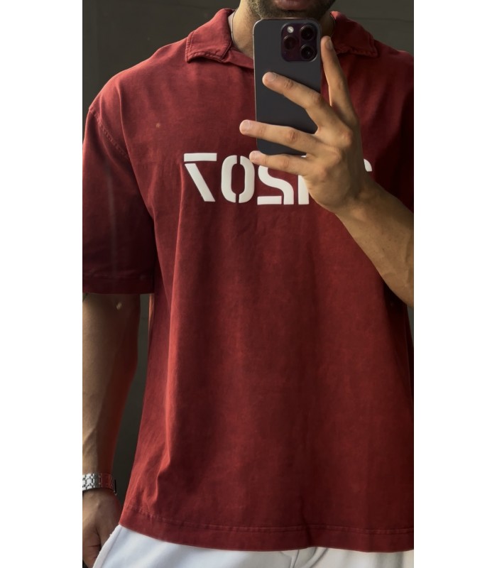 POLO YAKA YIKAMA KUMAŞ OVERSİZE TSHİRT