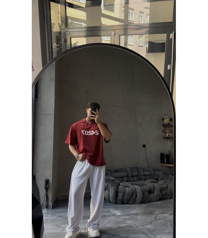 POLO YAKA YIKAMA KUMAŞ OVERSİZE TSHİRT