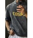 POLO YAKA YIKAMA KUMAŞ OVERSİZE TSHİRT