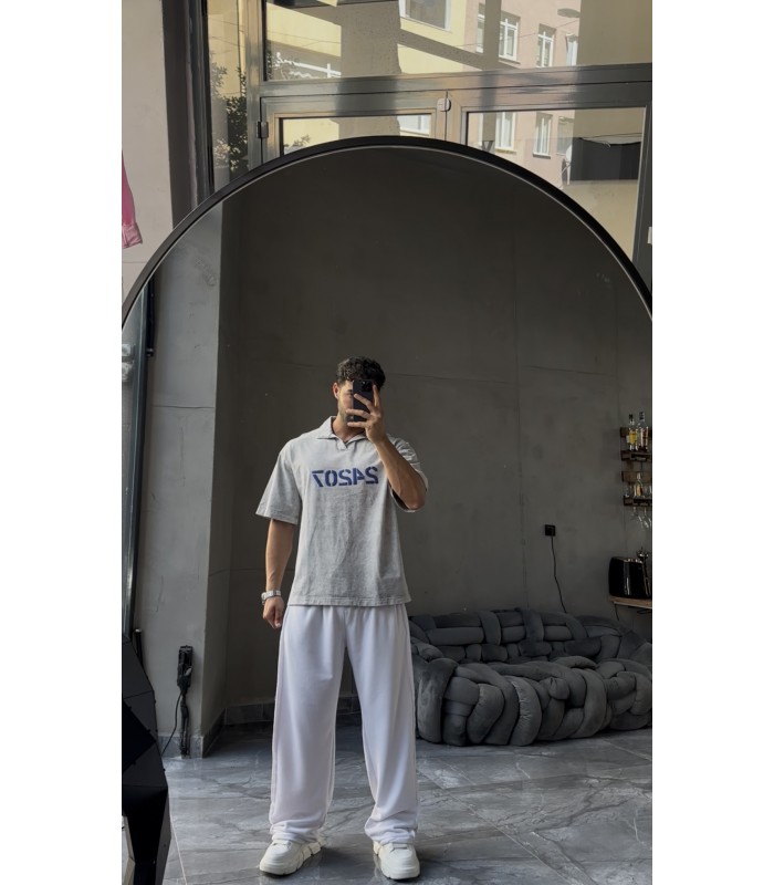 POLO YAKA YIKAMA KUMAŞ OVERSİZE TSHİRT