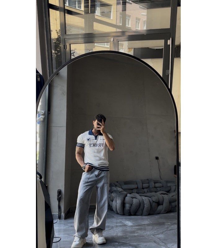 France Knitted Polo Yaka tshirt