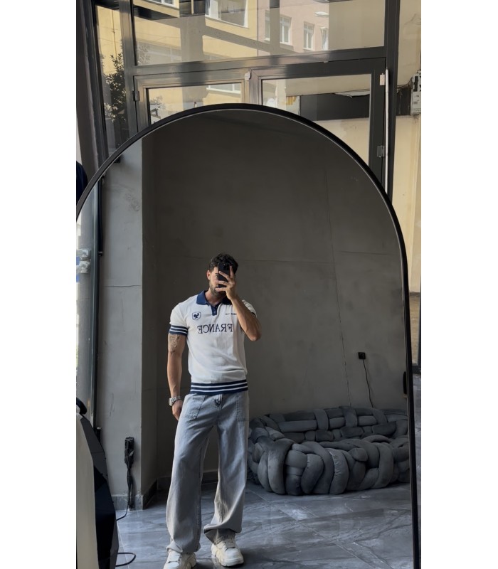 France Knitted Polo Yaka tshirt