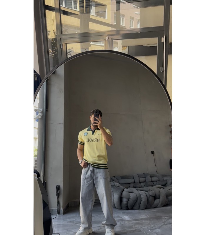 France Knitted Polo Yaka tshirt