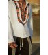 Camp collar (küba yaka) yarım fermuarlı gömlek