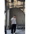 Oversize kalıp  Derin V yaka