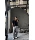 Oversize kalıp  Derin V yaka