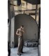 Slim Fit Ajurlu Dokulu Kolsuz Triko