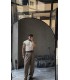 Slim Fit Ajurlu Dokulu Kolsuz Triko