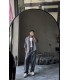 Antrasit Oversize Kısa Kollu Blazer & Wide Leg Pantolon