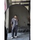 Antrasit Oversize Kısa Kollu Blazer & Wide Leg Pantolon