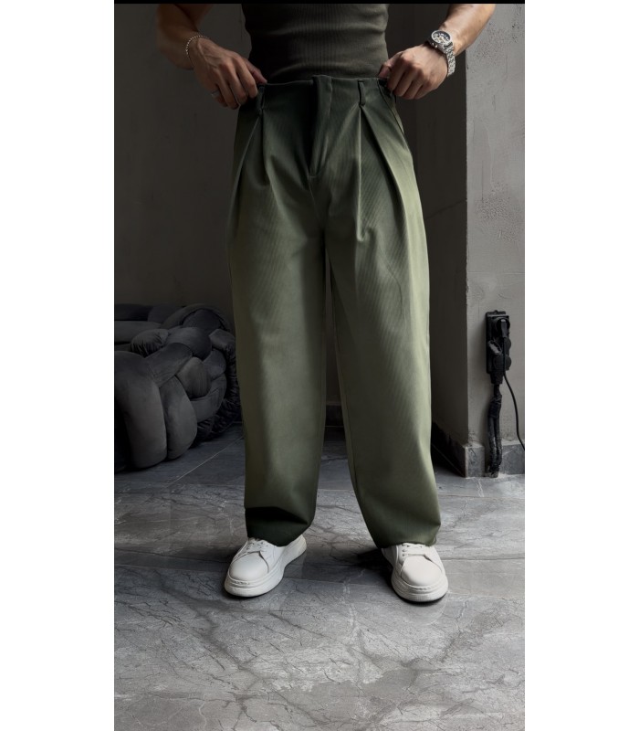Oversize Double Pleat Pantolon